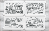 COLOUR ME MATS Passenger & Logistics Vehicles (Colouring Mat Bundle)