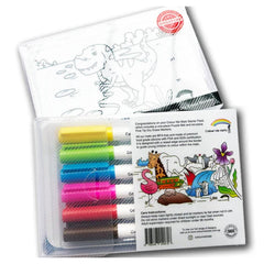 COLOUR ME MATS Puzzle Mat Starter Pack w/ 6pc Markers (Single Pack)(Assorted Designs)