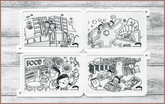 COLOUR ME MATS Timmy & Tammy Around Our Neighbourhood (Colouring Mat Bundle)