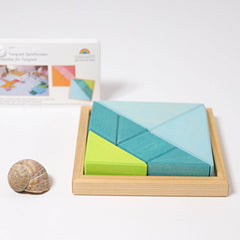 GRIMM'S tangram set blue-green