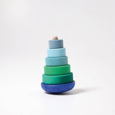 GRIMM'S wobbly stacking tower, blue-green (*)