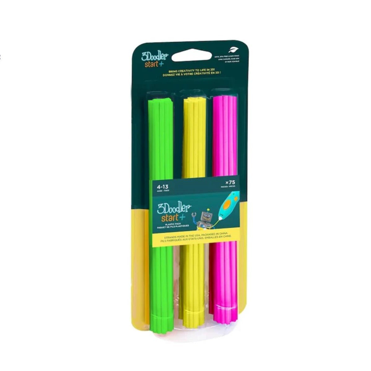 3Doodler Start+ 3D Printing refill Filament 75 Strands