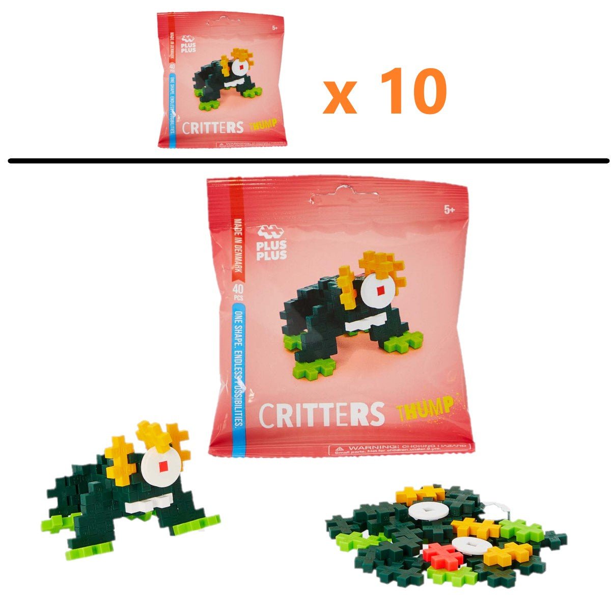 BUNDLE PLUS-PLUS Critters Party Pack bundle of 10 - THUMP (Usual Price: $79)