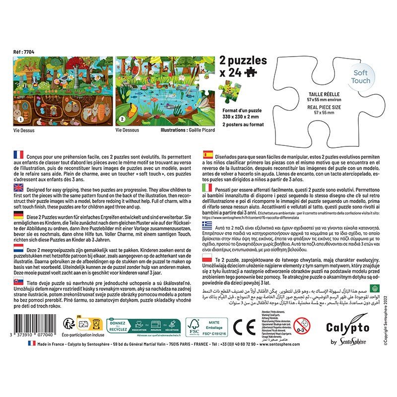 CALYPTO Puzzle 2*24 P - Vie Dessus Vie Dessous