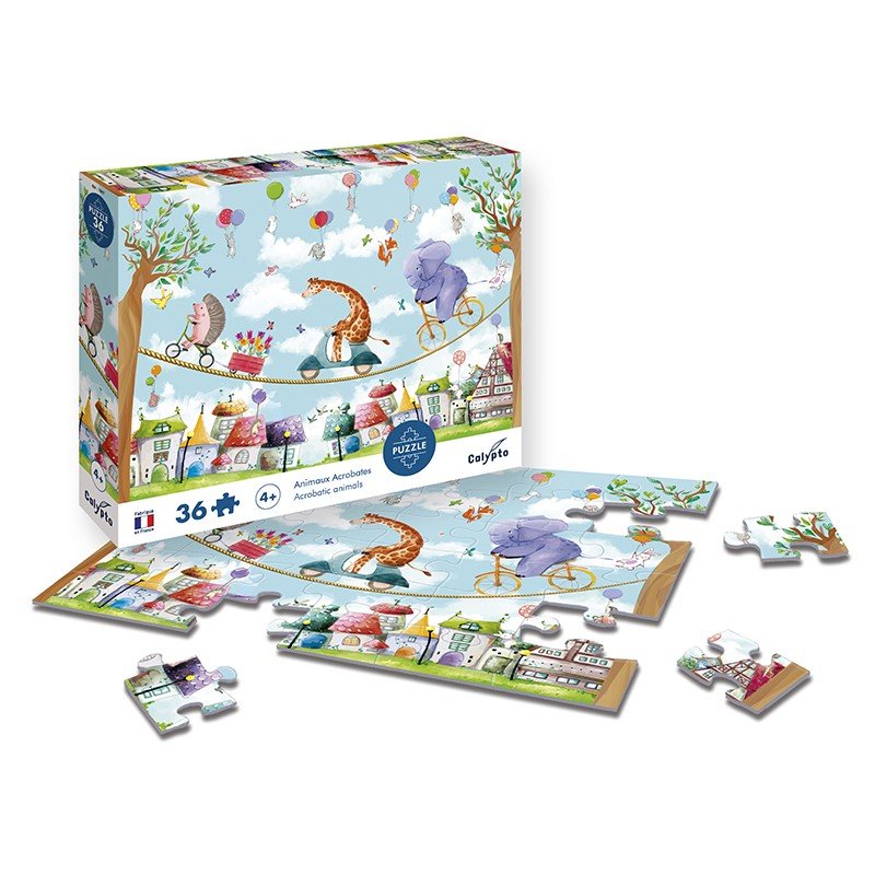 CALYPTO Puzzle 36 P - Animaux Acrobates