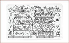 COLOUR ME MATS 123 Counting Farm (Colouring Mat Bundle)
