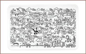 COLOUR ME MATS ABC Alphabet Zoo (Colouring Mat Bundle)