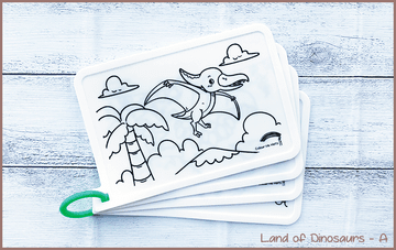 COLOUR ME MATS Land of Dinosaurs (Colouring Mat Bundle)