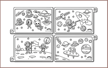 COLOUR ME MATS Space Exploration (Colouring Mat Bundle)