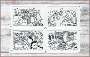 COLOUR ME MATS Timmy & Tammy Around Our Neighbourhood (Colouring Mat Bundle)