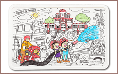 COLOUR ME MATS Timmy & Tammy At Central Fire Station (Colouring Mats Bundle)