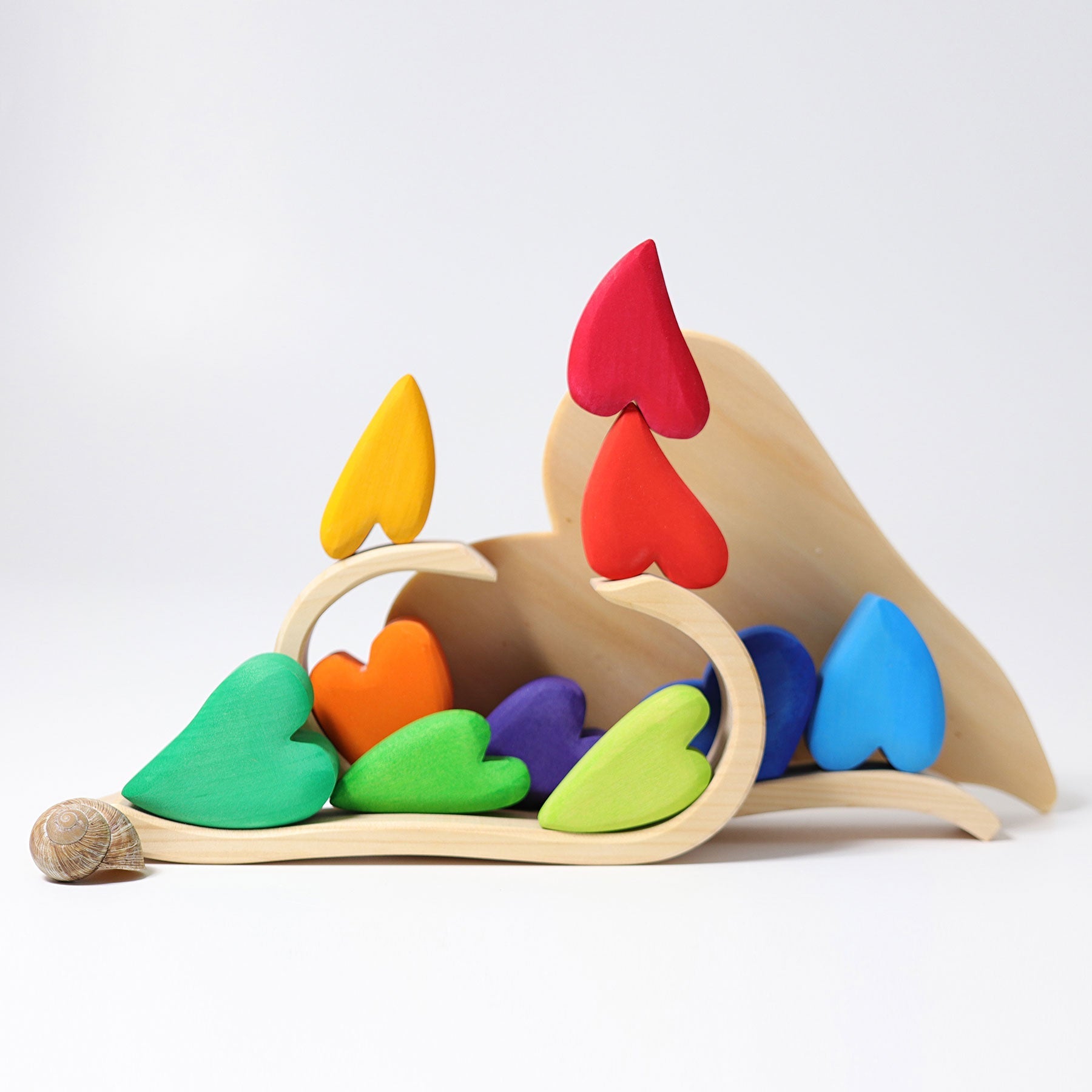 GRIMM'S Building Set Rainbow Hearts