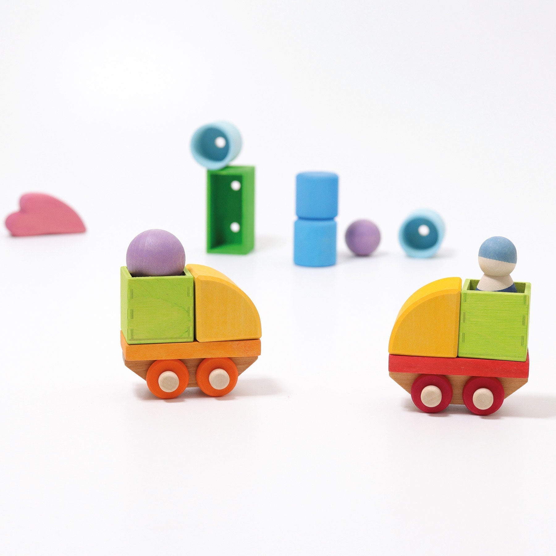 GRIMM'S Building Set Wooden Train (*)
