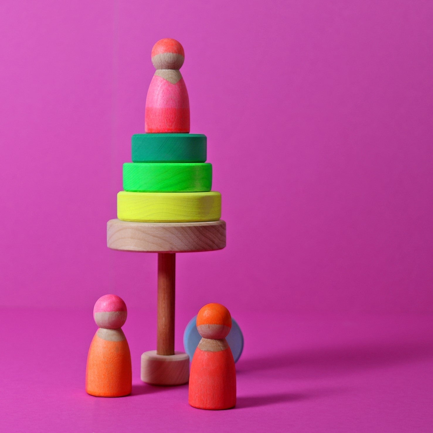 GRIMM'S Small Conical Tower neon-green.