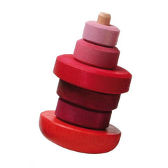 GRIMM'S wobbly stacking tower, pink (*)