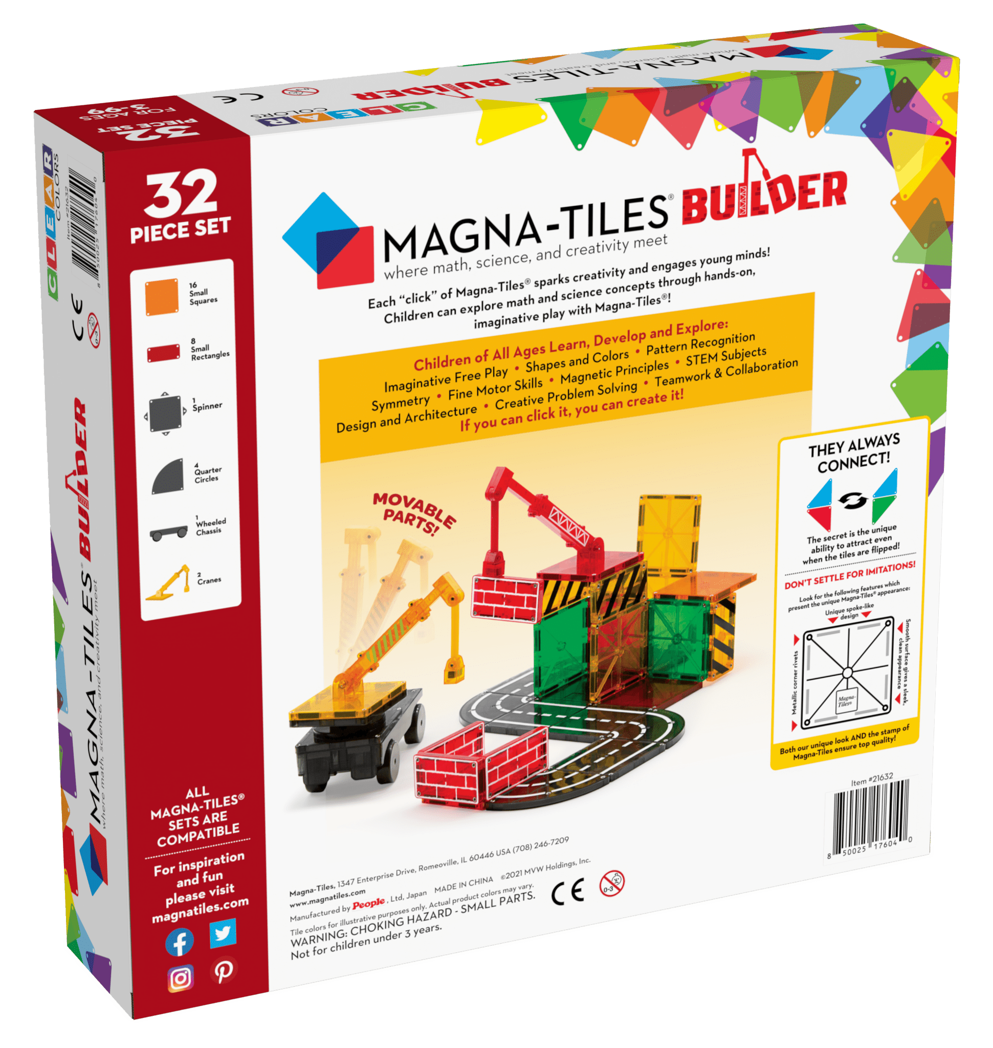MAGNA-TILES Builder 32 Piece Set