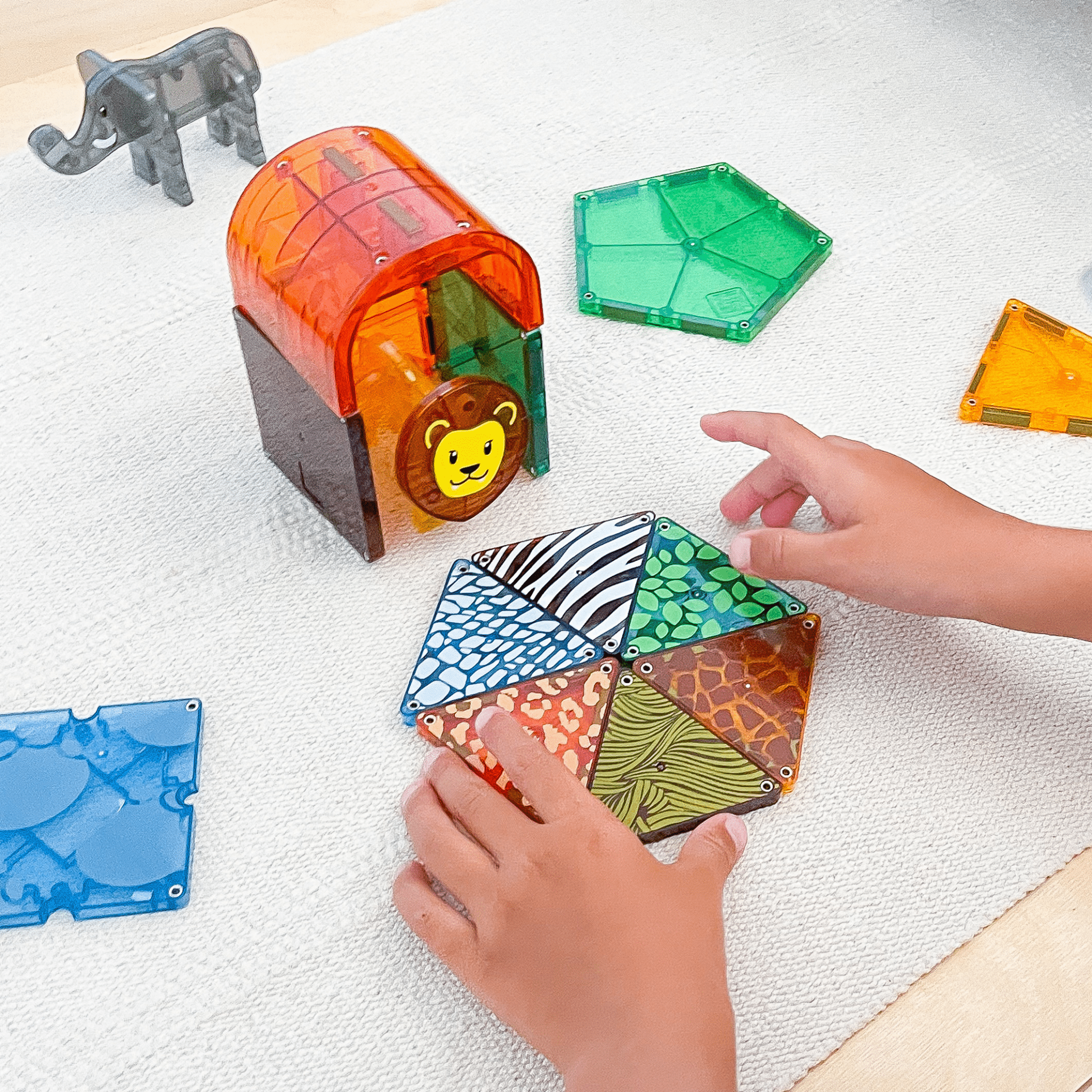 MAGNA-TILES Safari Animals 25 Piece Set