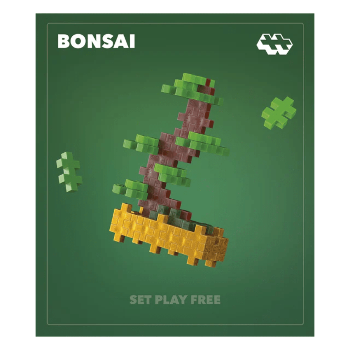 PLUS-PLUS Plant Packs - Green bonsai