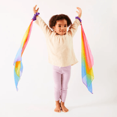 SARAH'S SILKS Wrist Streamers - Rainbow