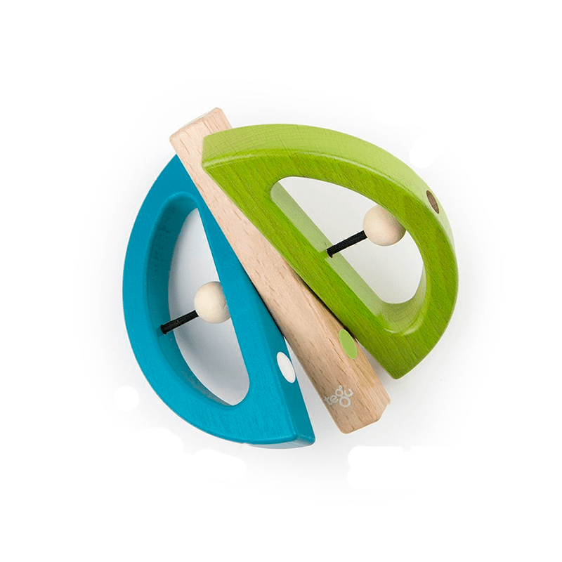 TEGU Swivel Bug Building Blocks, Green & Teal