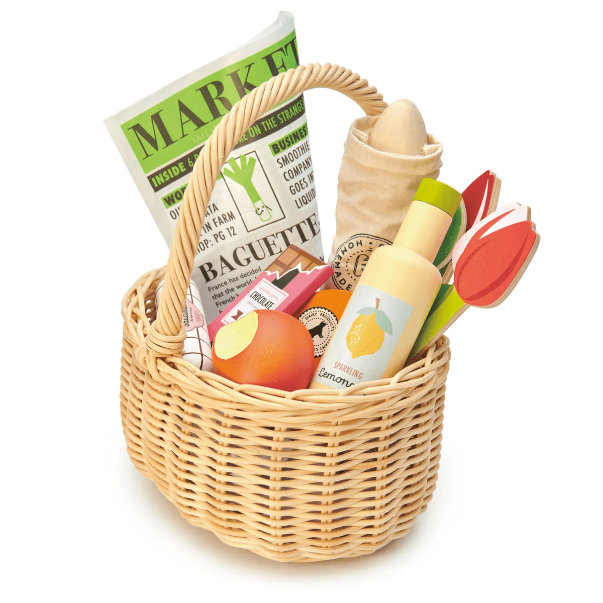 TENDER LEAF Wicker Shopping Basket