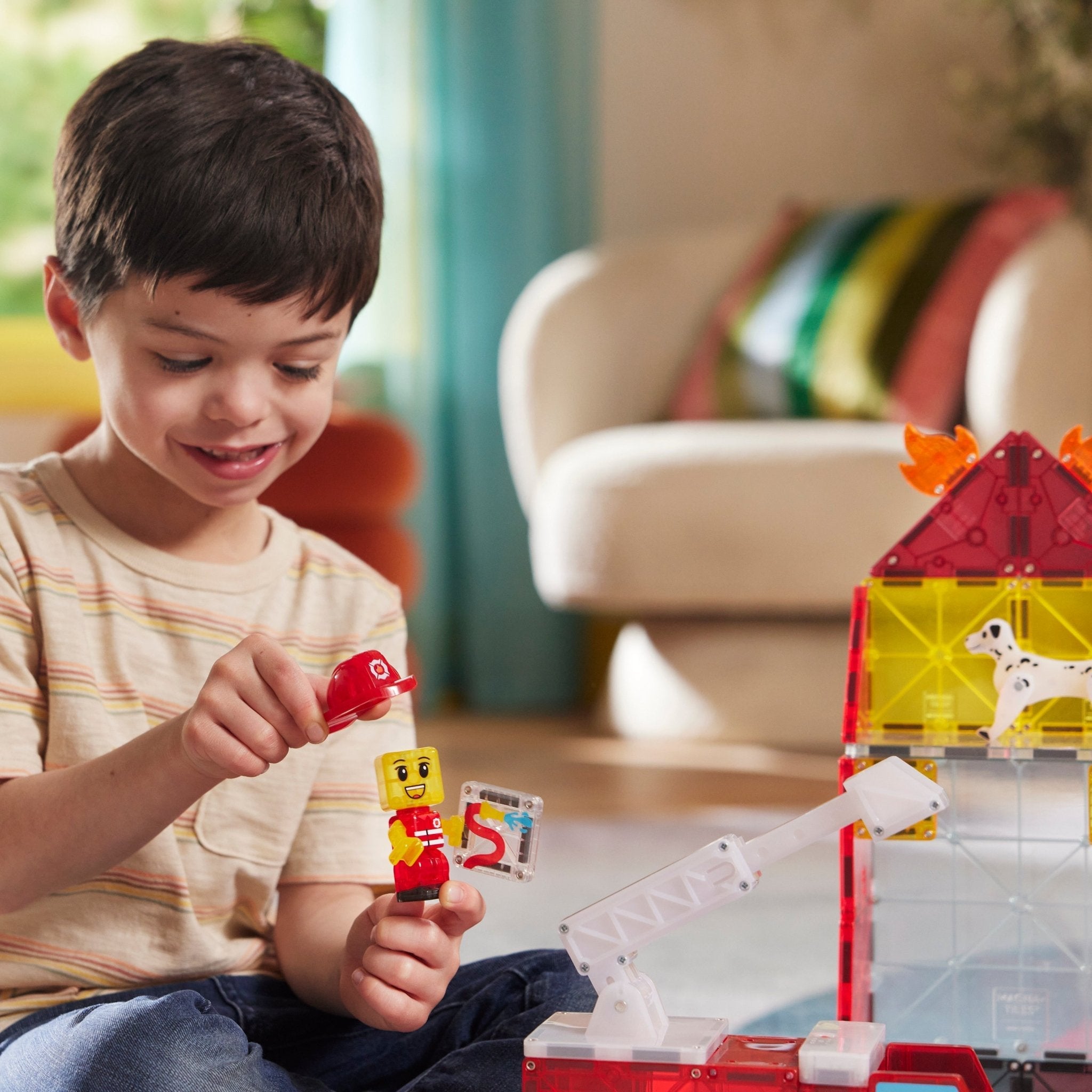MAGNA-TILES Fire Station