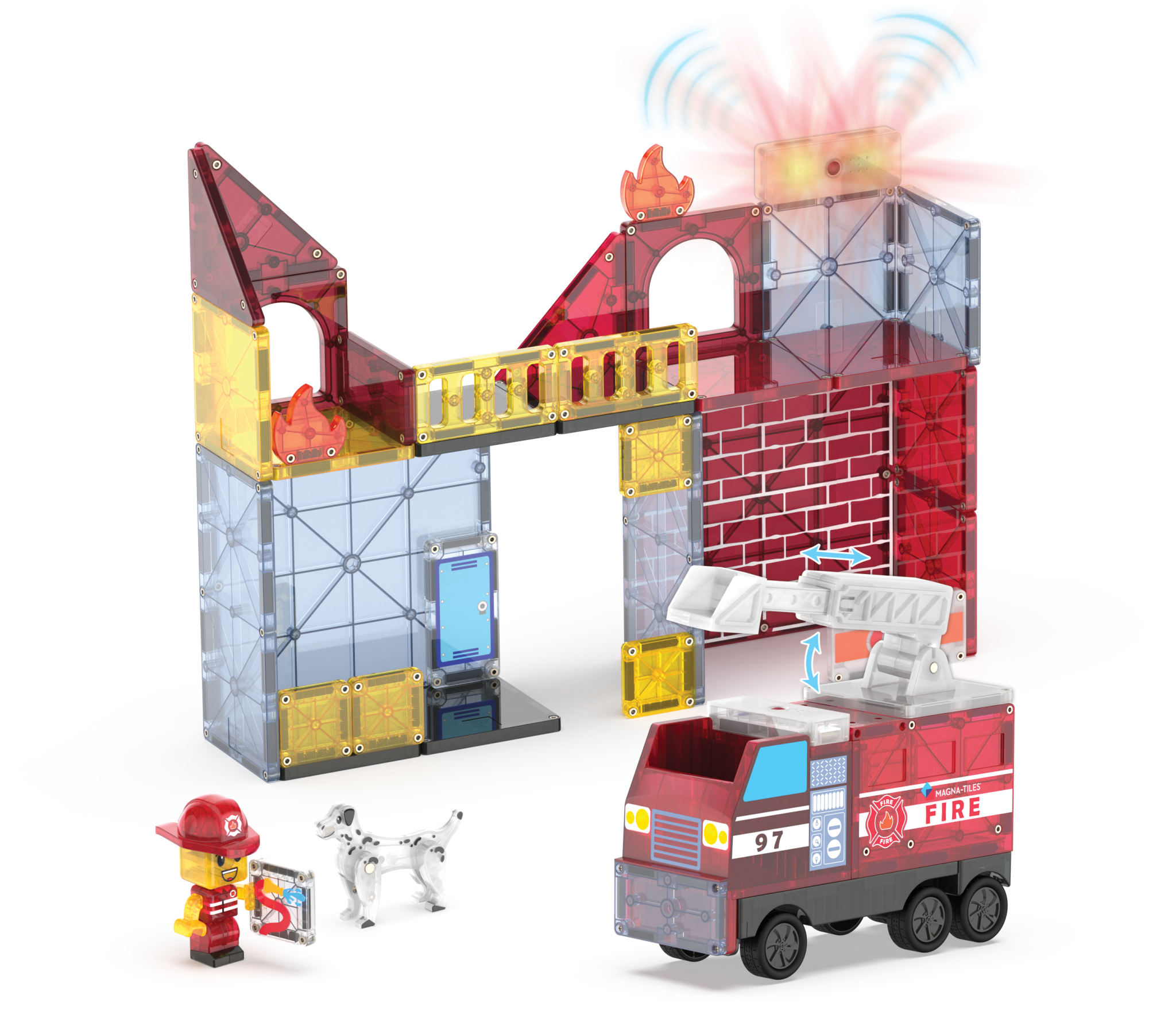 MAGNA-TILES Fire Station