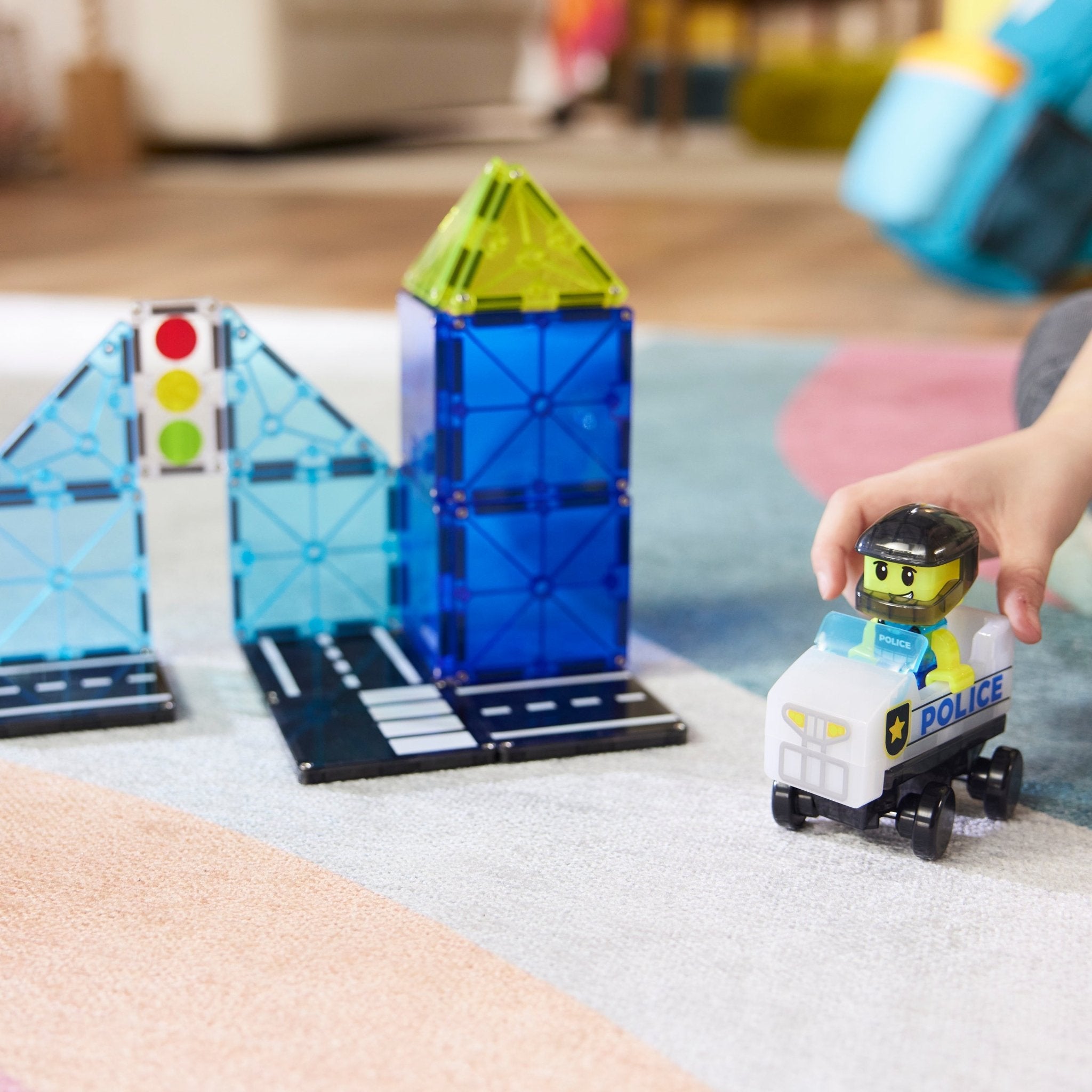 MAGNA-TILES Police Patrol